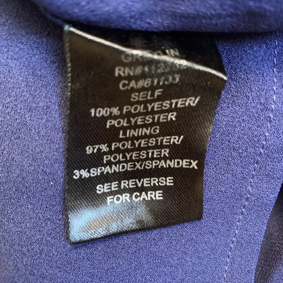 NAVY RUFFLE COCKTAIL DRESS - Picture 7 of 8